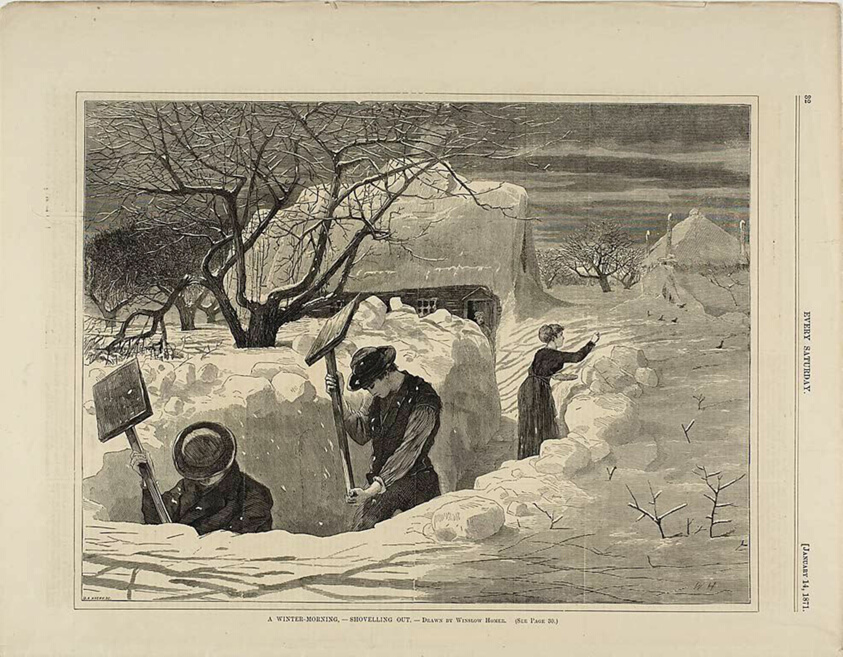 A Winter Morning Shovelling Out