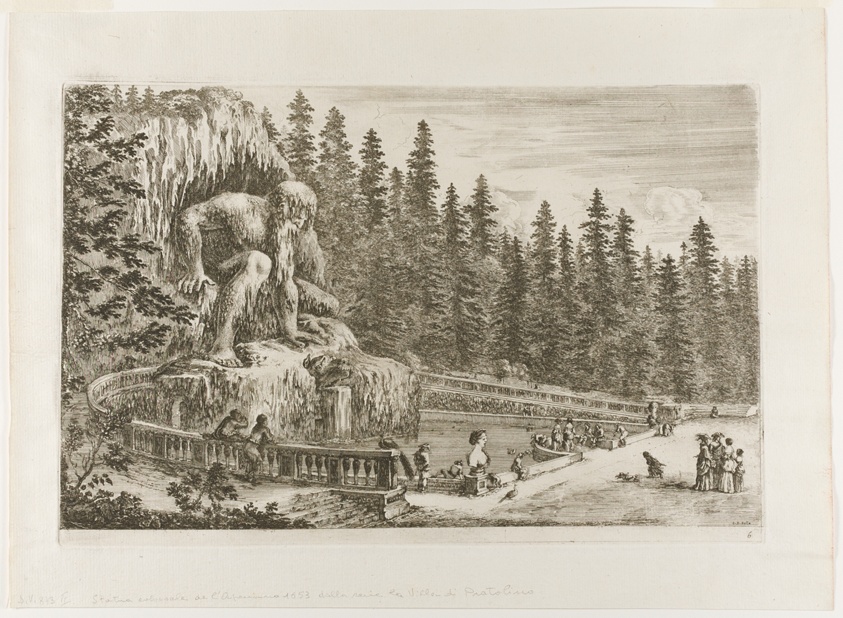 The Colossal Statue of the Apennines, from Views of Villa di Pratolino