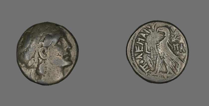 Tetradrachm (Coin) Portraying King Ptolemy