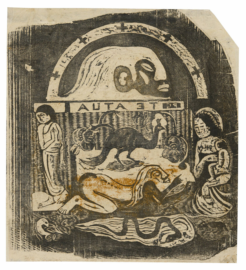 Te atua (The God), from the Suite of Late Wood-Block Prints