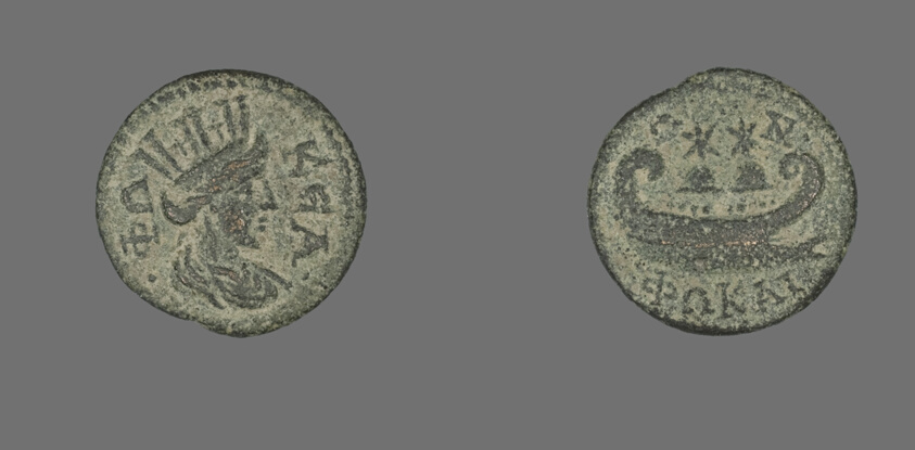 Coin Depicting the Goddess Tyche