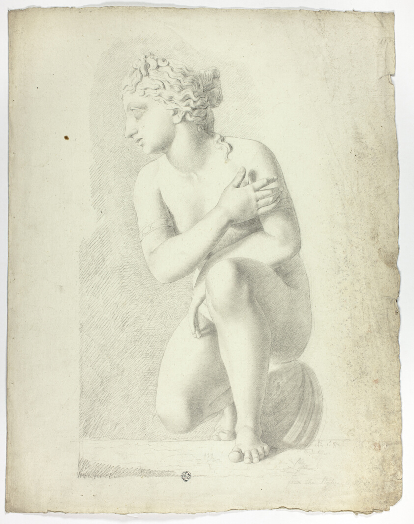 Study after the Statue of Crouching Venus