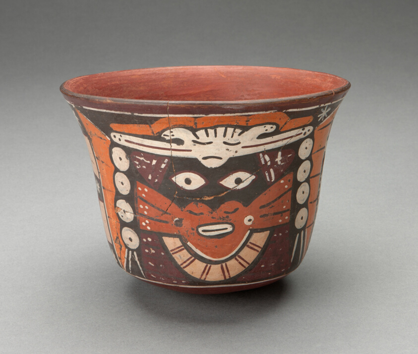 Bowl Depicting Costumed Ritual Performer