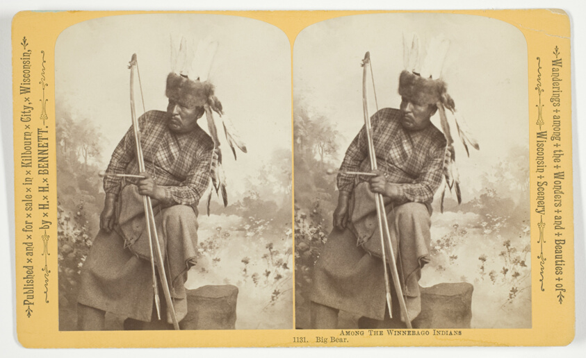 Big Bear, No. 1131 from the series "Among the Winnebago Indians"
