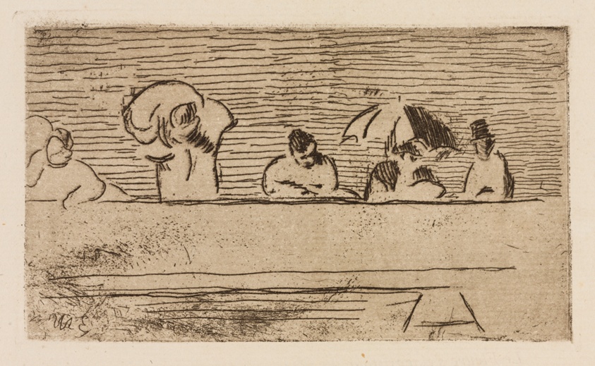 The Parapet of the Bridge, plate 5 from Le Fleuve