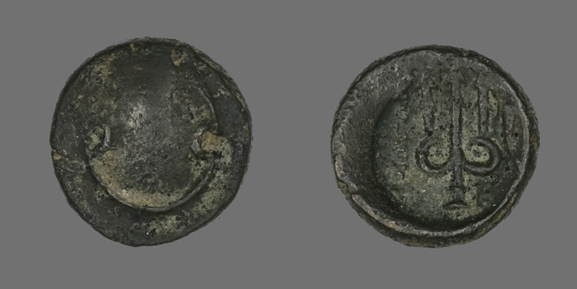 Coin Depicting a Boeotian Shield