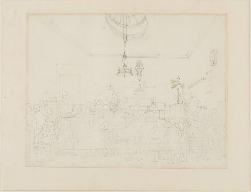 Study for Bow Street Office, from Microcosm of London