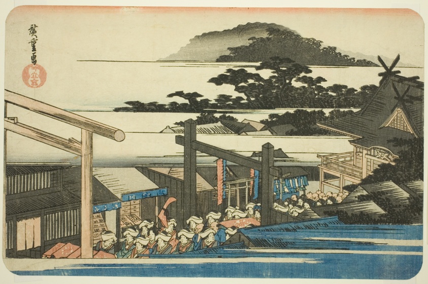 Precincts of the Shiba Shinmei Shrine (Shiba Shinmei keidai), from the series "Famous Places in the Eastern Capital (Toto meisho)"