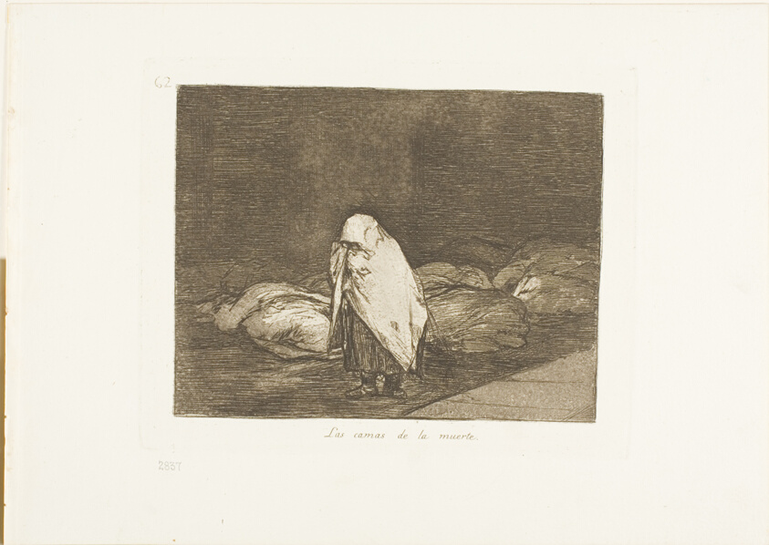 The Beds of Death, plate 62 from The Disasters of War