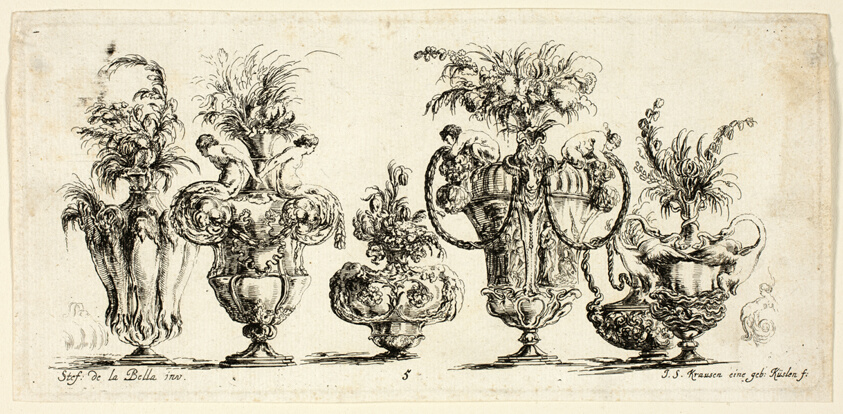 Plate Five from Raccolta di Vasi diversi di Stef. de la Bella Fiorentino