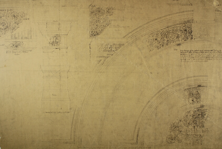 Auditorium Building, Chicago, Illinois, Lobby Details