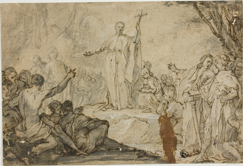Saint Preaching to Heathens