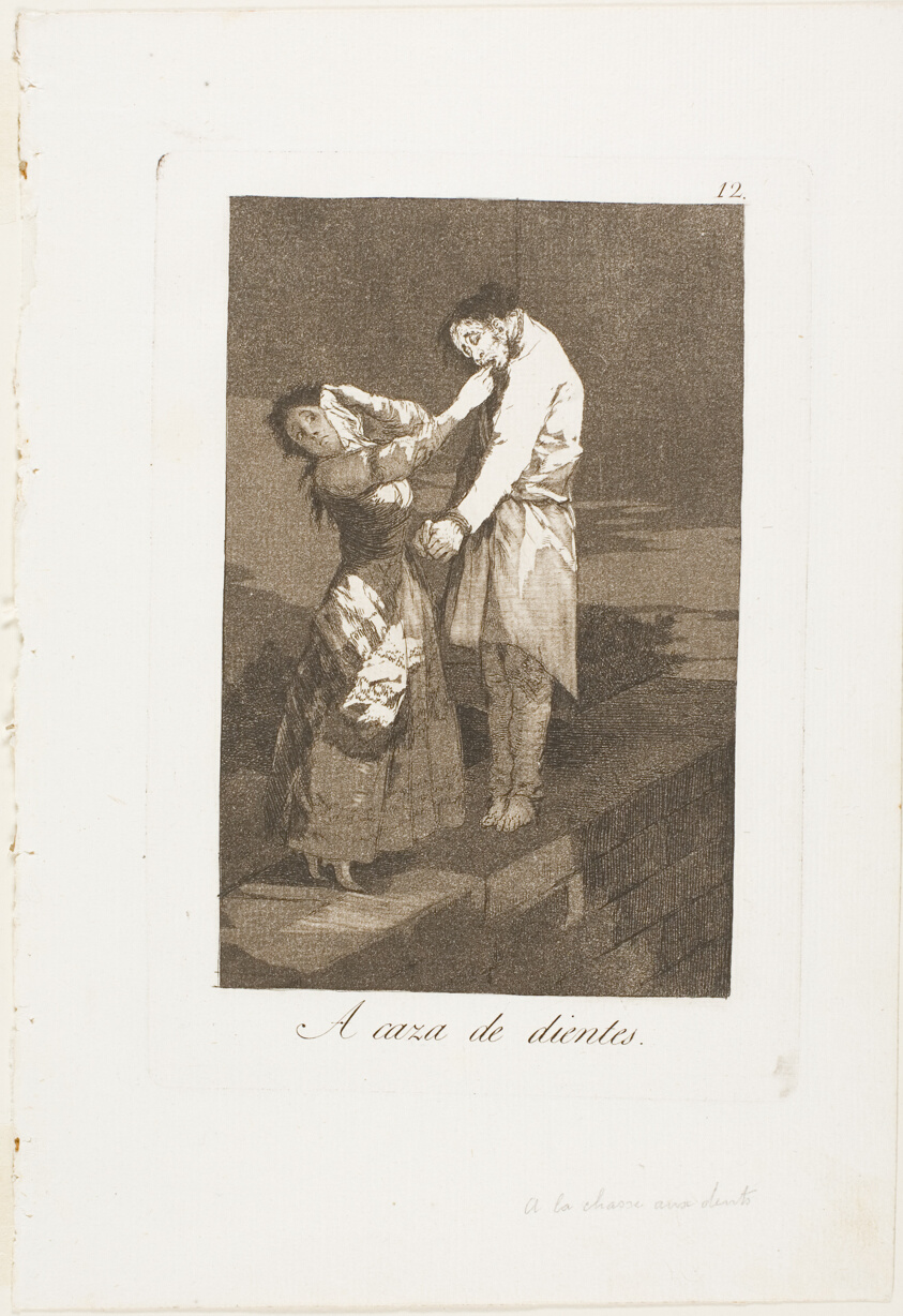 Out Hunting for Teeth, plate twelve from Los Caprichos