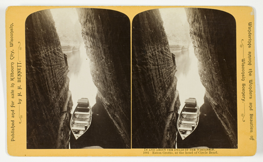 Eaton Grotto, at the head of Circle Bend, No. 1001 from the series "In and About the Dells of the Wisconsin River"