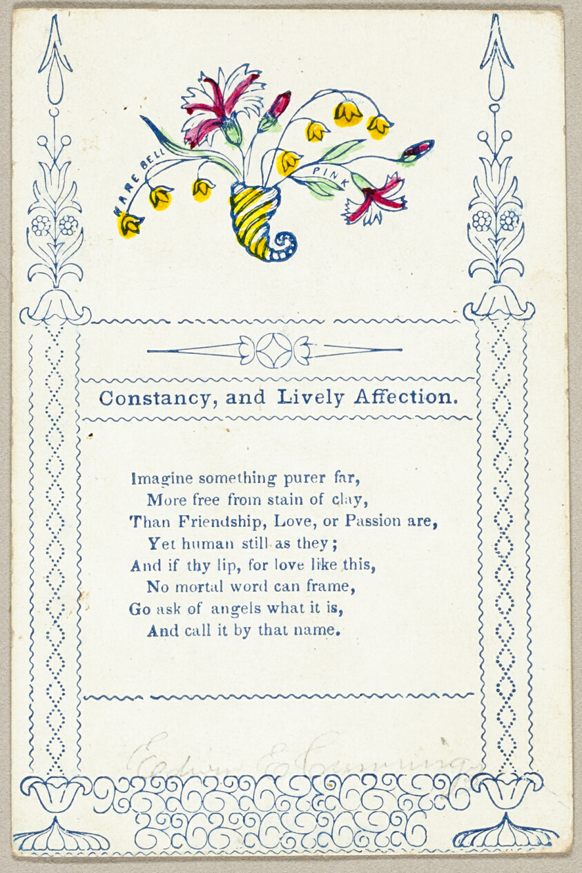 Constancy and Lively Affection (valentine)
