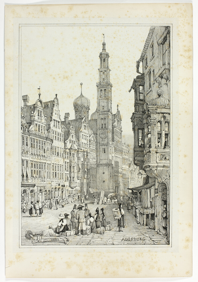 Augsburg, from Facsimiles of Sketches made in Flanders and Germany