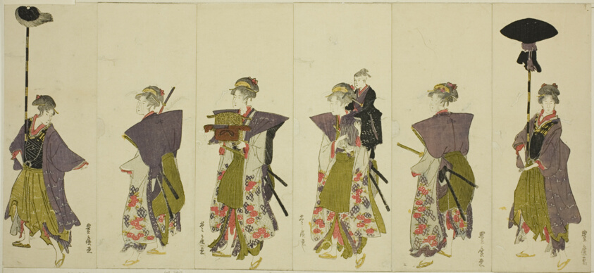 Parody of a daimyo procession