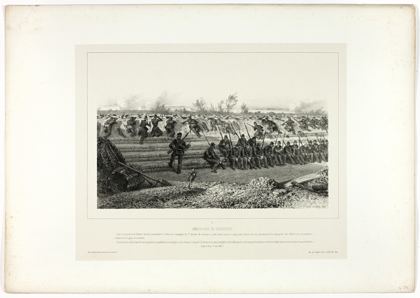 Light infantry ambush, from Souvenirs d’Italie: Expédition de Rome