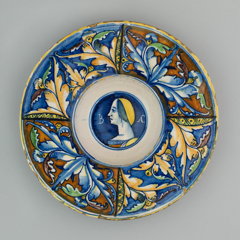 Plate with Female Bust