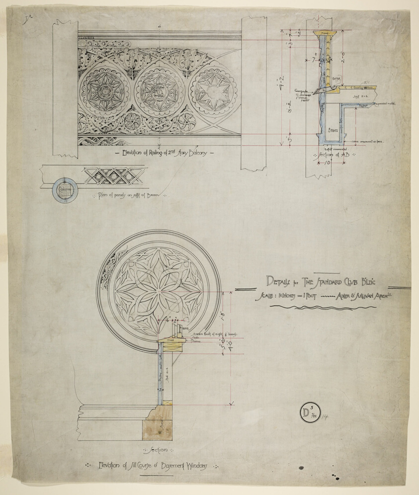 Addition and Alterations, Standard Club , Chicago, Illinois, Details
