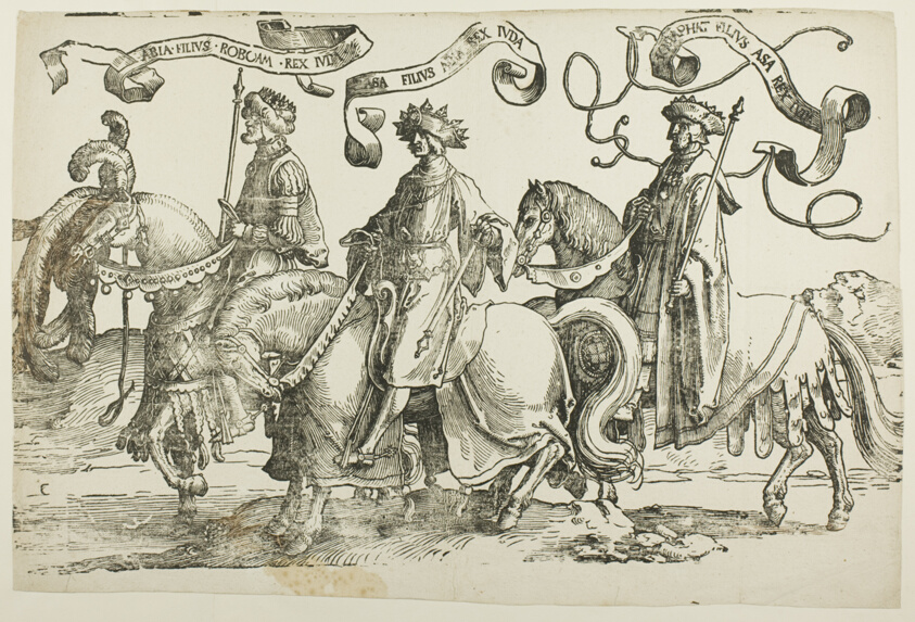 Abijah, Asa, Jehosafat, plate two, from The Twelve Kings of Israel