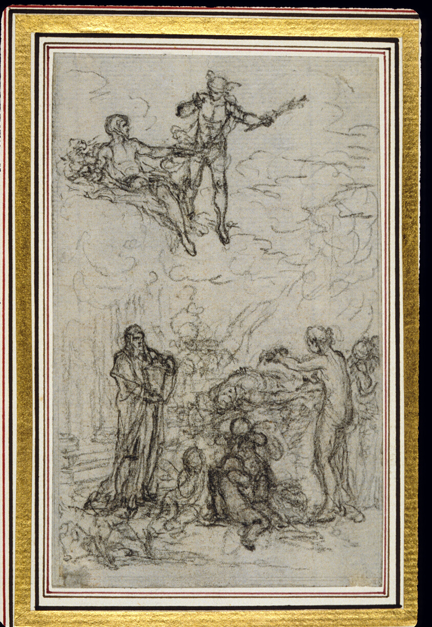 Study for Vignette in Fontenelle's (attr.) "Les Amours de Mirtil", Canto VI