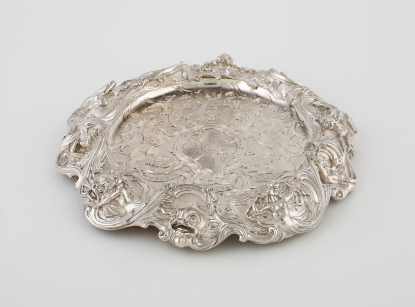 Wine Coaster with the Arms of Baron Lionel de Rothschild