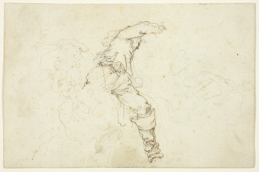 Man on Horseback, Raising Right Arm