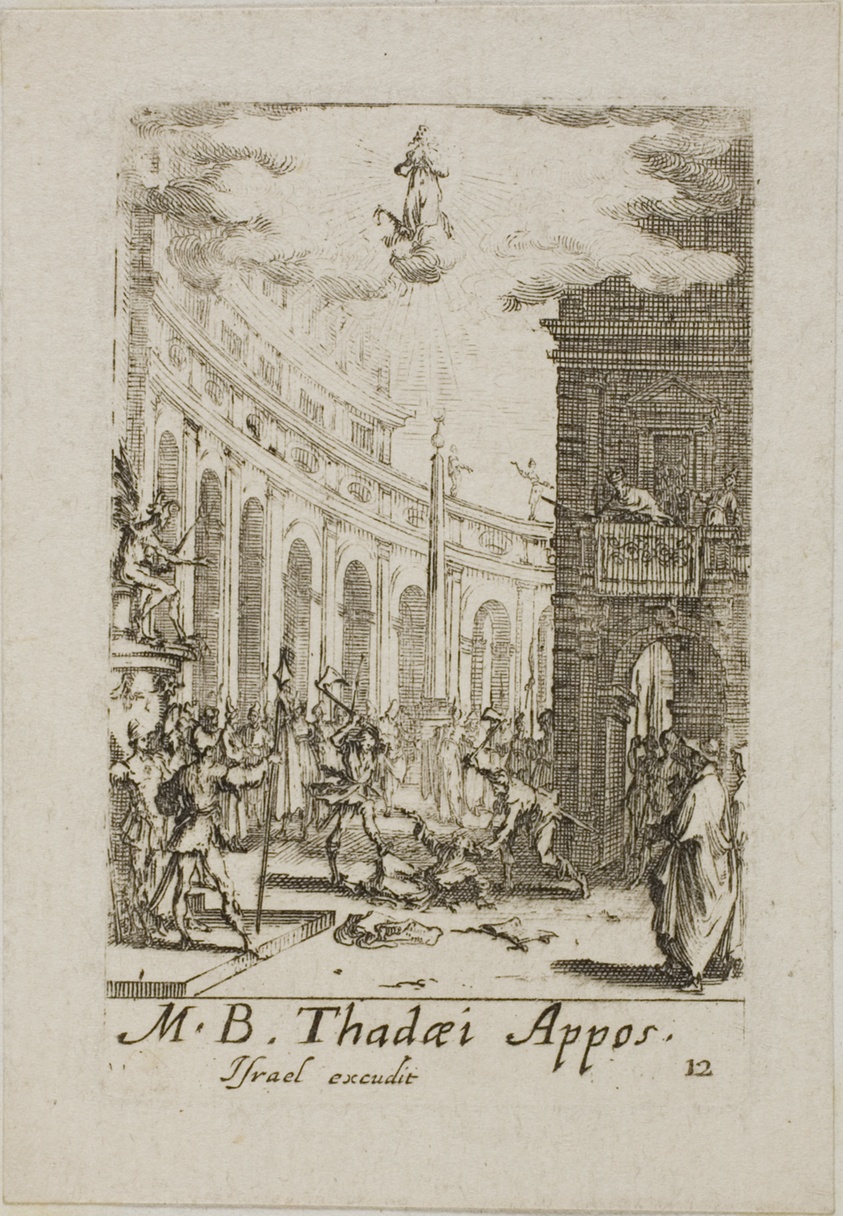 Martyrdom of Saint Thaddeus, plate twelve from The Martyrdoms of the Apostles