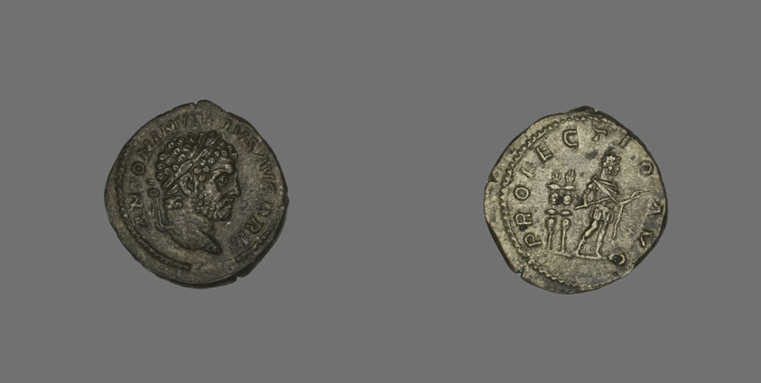 Denarius (Coin) Portraying Emperor Caracalla