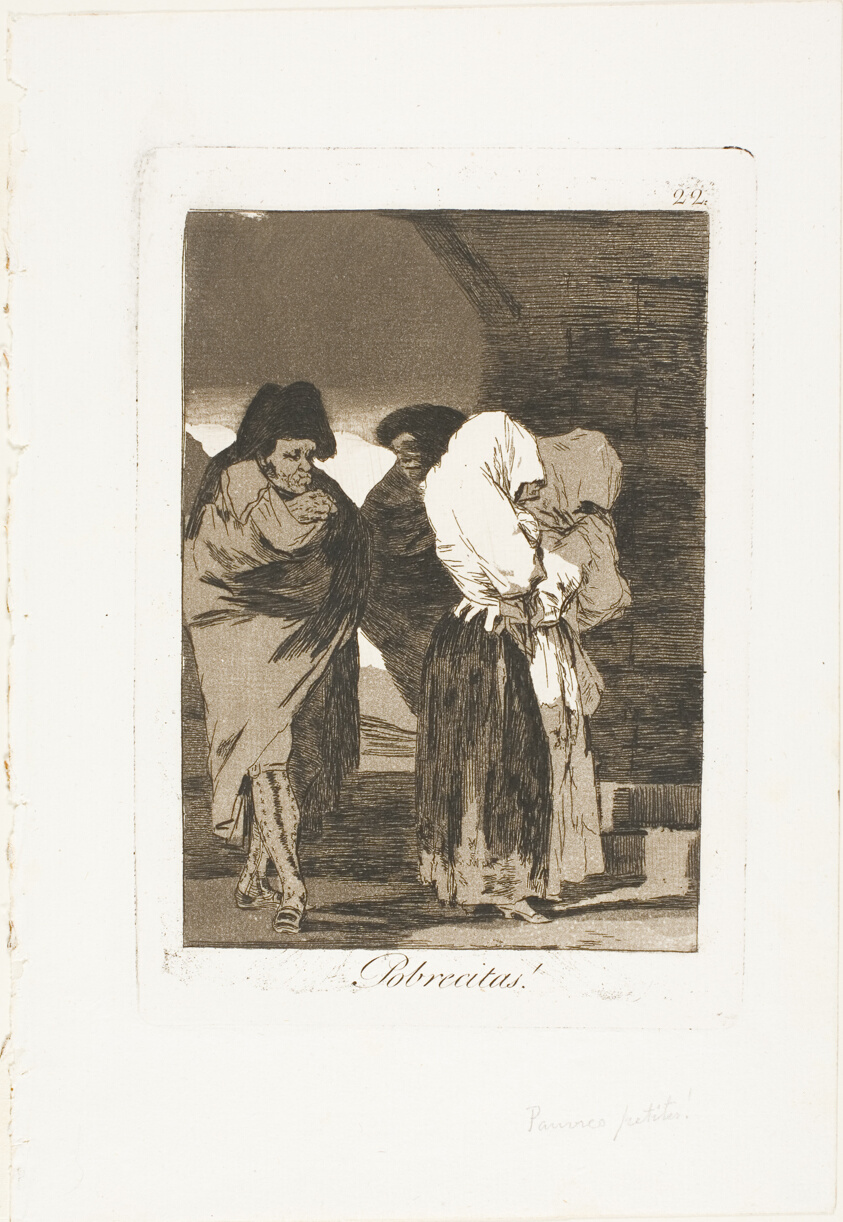 Poor Little Girls!, plate 22 from Los Caprichos