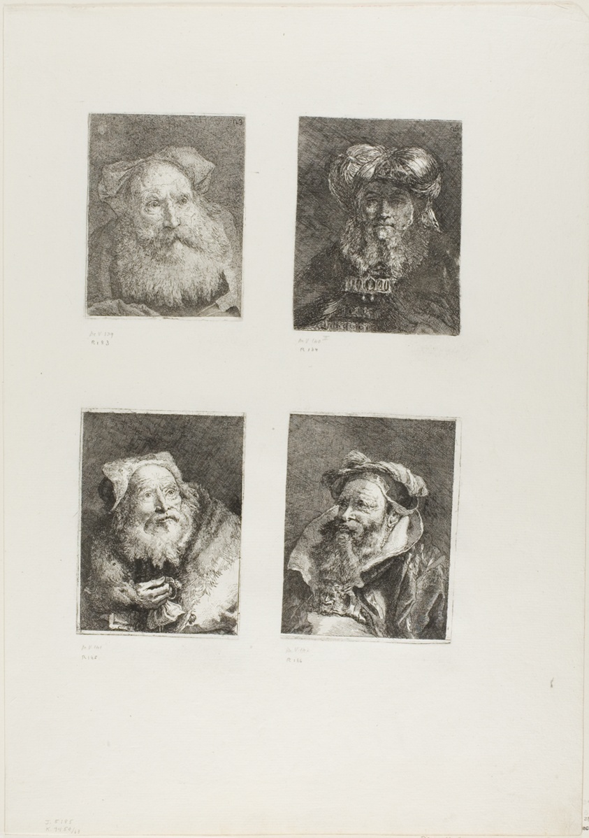 Old Man with a Beard, Old Man in the Manner of Rembrandt, Old Man with a Bracelet, Old Man with a Beard