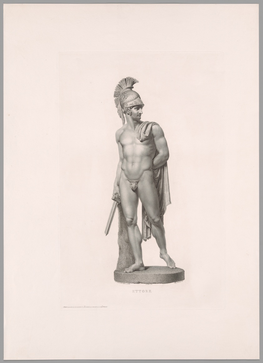 Ettore, Front View, from Oeuvre de Canova