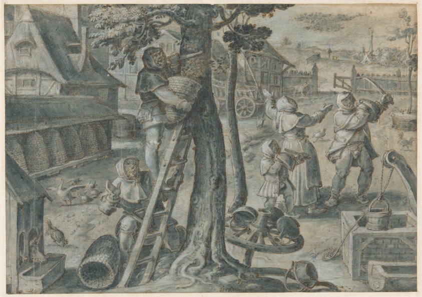 The Capture of a Swarm of Bees in a Farmyard