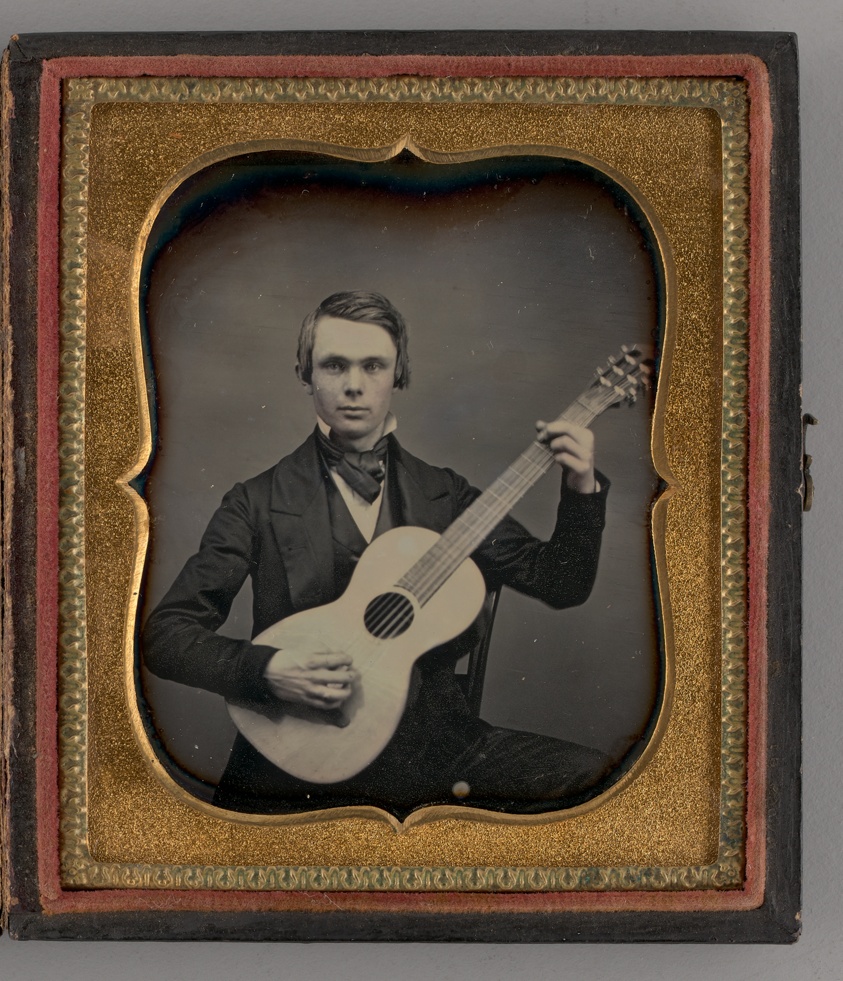 Untitled (Portrait of a Man Holding a Guitar)