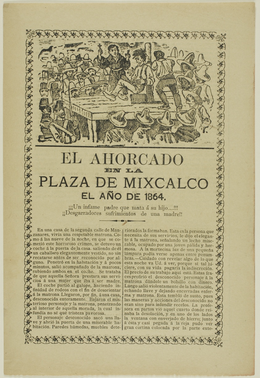 The Hanging in the Plaza of Mixcalco, the year 1864