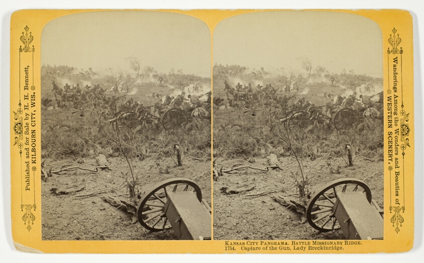 Capture of the Gun, Lady Breckinridge, No. 1754 from the series "Kansas City Panorama. Battle Missionary Ridge"