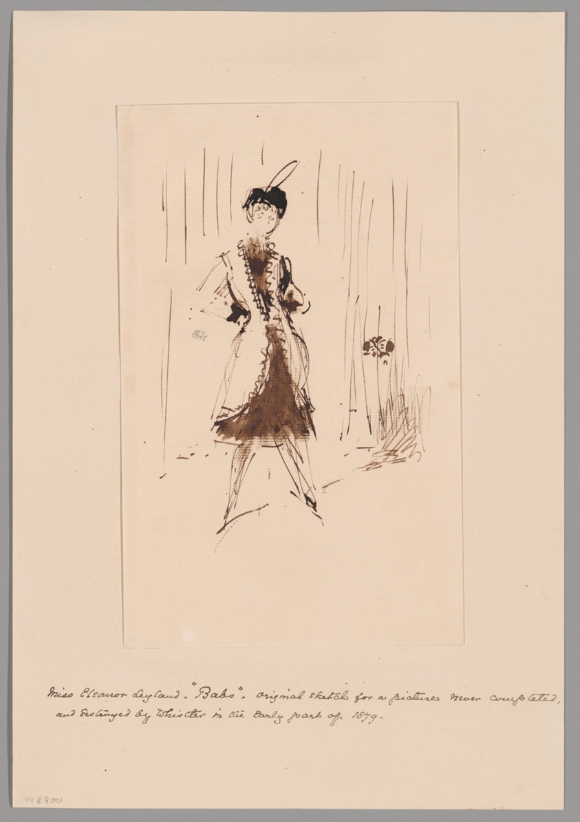 Study for "The Blue Girl: Portrait of Miss Elinor Leyland"