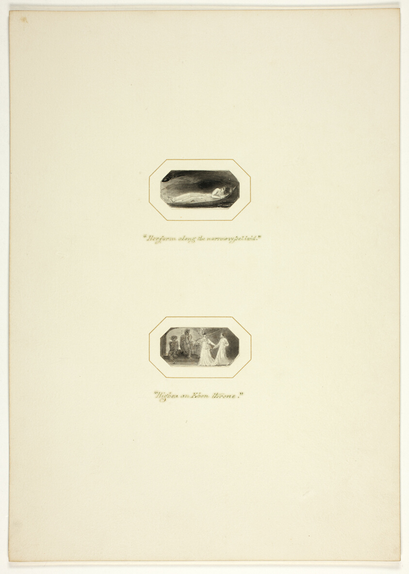 Study for a plate from The Triumphs of Temper, in the 1796 Royal Engagements Pocket Book