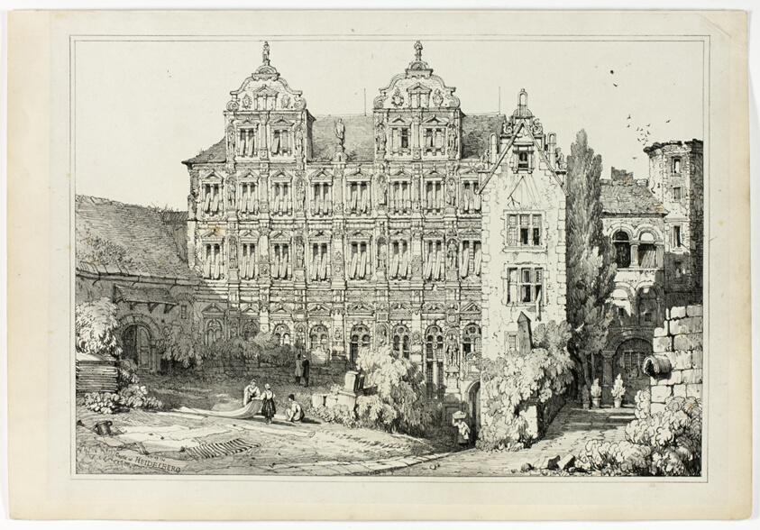 Part of the Castle at Heidelberg, from Facsimiles of Sketches made in Flanders and Germany