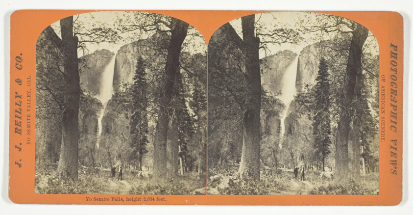 Yo Semite Falls, height 2,634 feet, from the series "Yo Semite Valley, Cal."