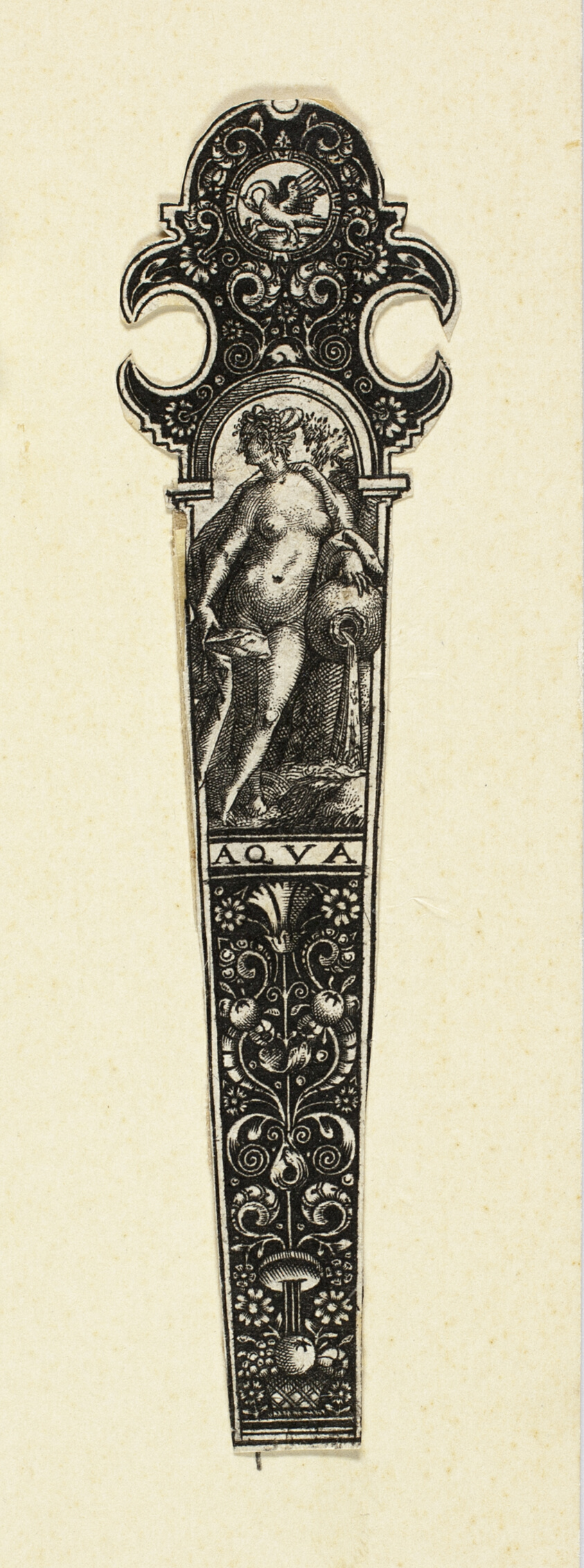 Ornamental Design for Knife Handle with Water, from the Four Elements