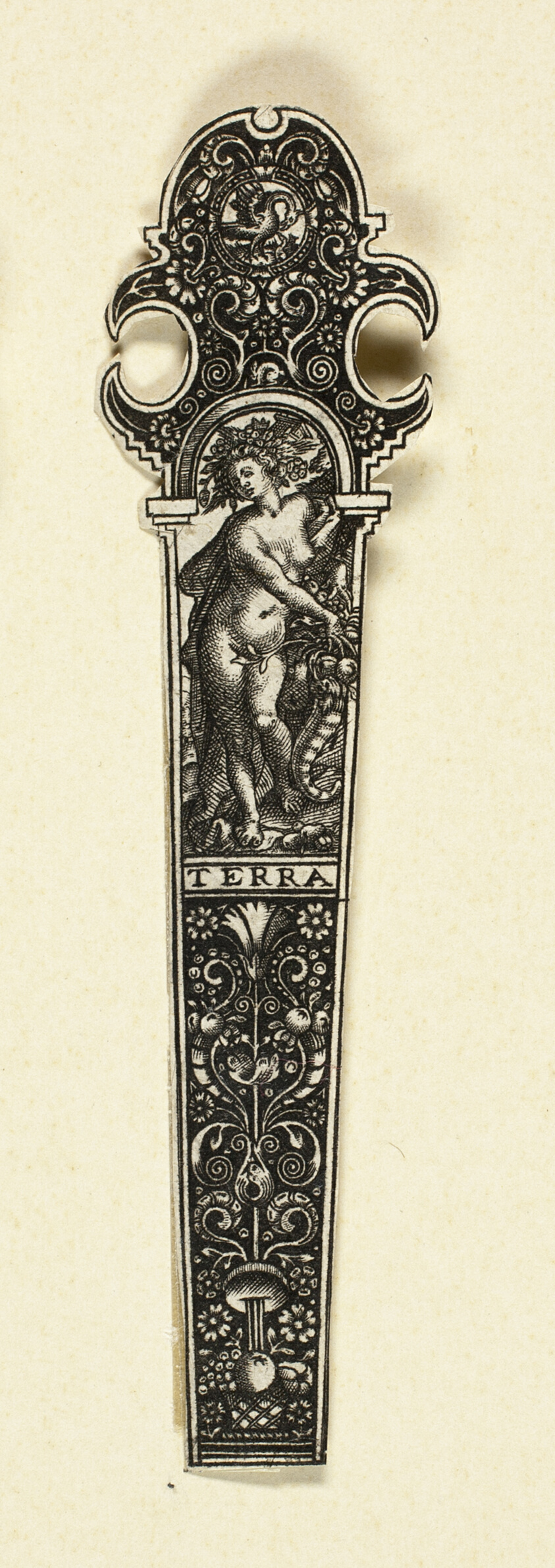 Ornamental Design for Knife Handle with Earth, from The Four Elements