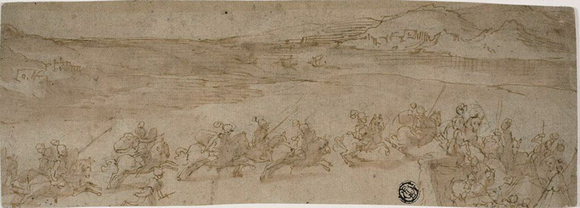 Horsemen on the Shore