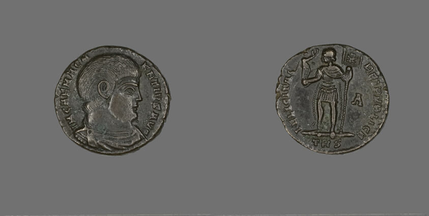 Coin Portraying Emperor Magnentius