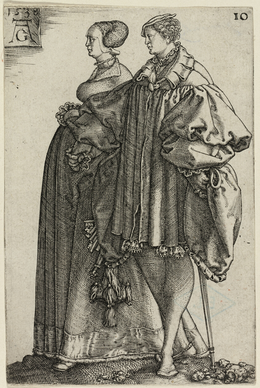 Dancing Couple, plate ten from The Large Wedding-Dancers
