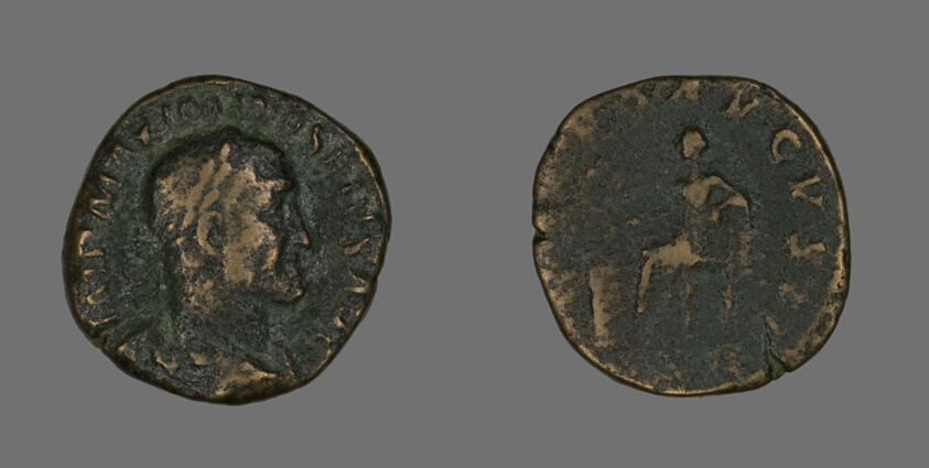 Sestertius (Coin) Portraying Emperor Maximinus