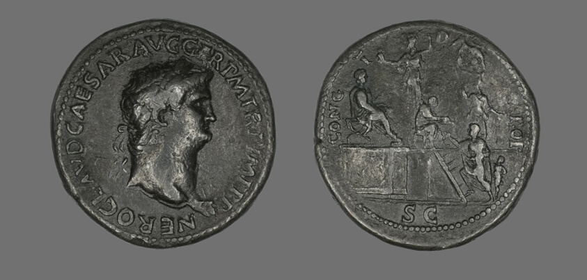 Coin Portraying Emperor Nero