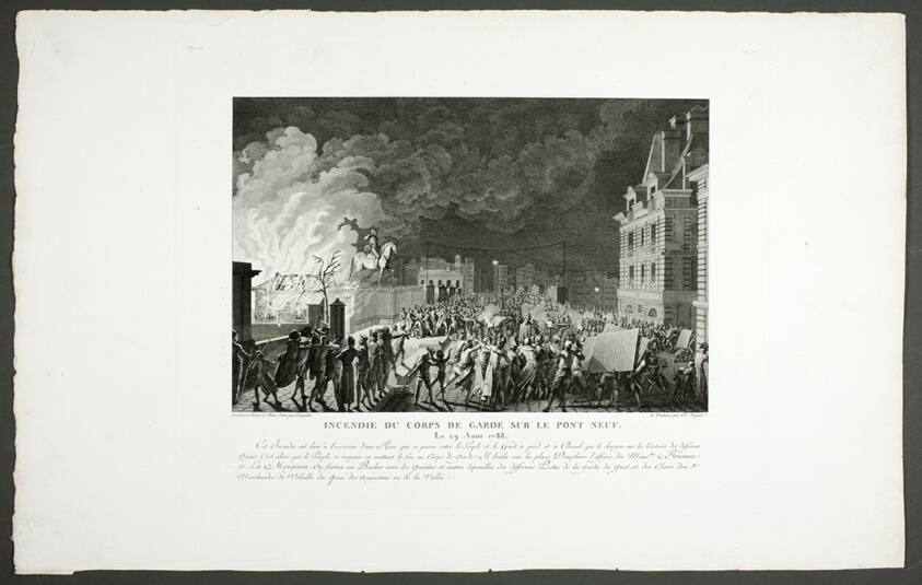 Fire in the Guard House on the Pont Neuf, from the series Tableaux historiques de la Révolution française