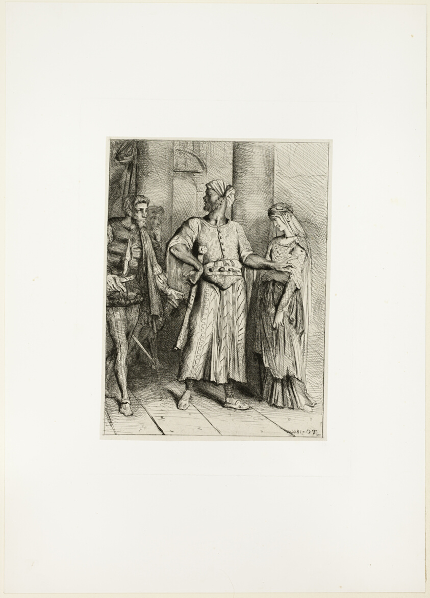 Honest Iago, my Desdemona must I leave to thee, plate four from Othello